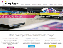 Tablet Screenshot of equipgraf.com.br